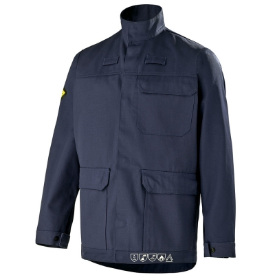 Blouson de travail bleu cepovett safety ATEX 350
