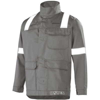 Blouson de travail gris cepovett safety ATEX-REFLECT 260