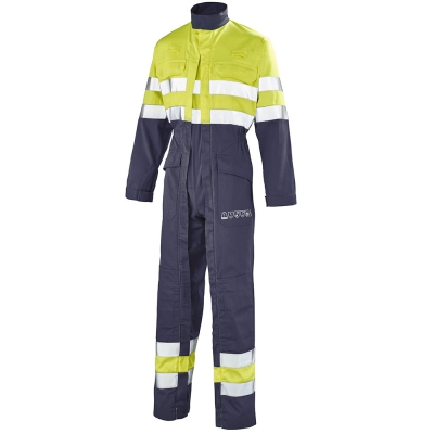 Combinaison de travail jaune fluo cepovett safety 2Zip SILVER-TECH 260CP