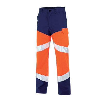 Pantalon de travail orange fluo Cepovett Safety FLUO SAFE