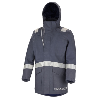 Parka de travail bleu navy Cepovett Safety Multirisques AGGERIS