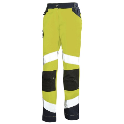 Pantalon de travail jaune fluo Cepovett Safety FLUO TECH