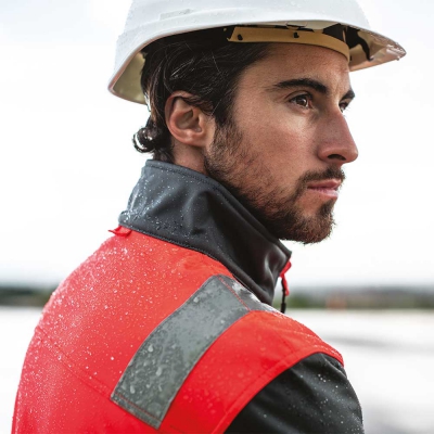 Softshell homme Ekinox rouge de la marque CEPOVETT Safety