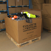 boxtextile en utilisation pour le recyclage de vĂȘtements